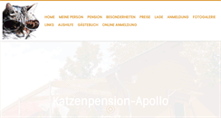 Desktop Screenshot of katzenpension-apollo.ch